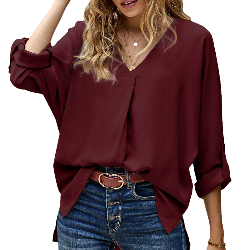 V-neck Loose Shirt