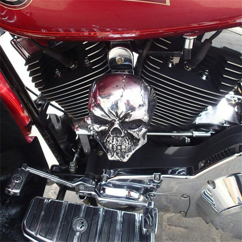 Motorcycle Skull  Horn Cover