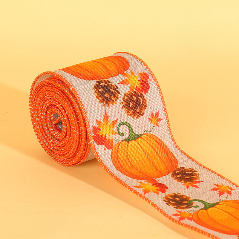 Pumpkin Print Ribbon