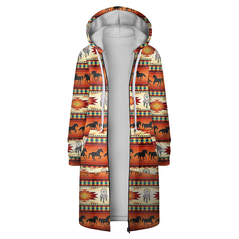 Printed Hooded Jacket