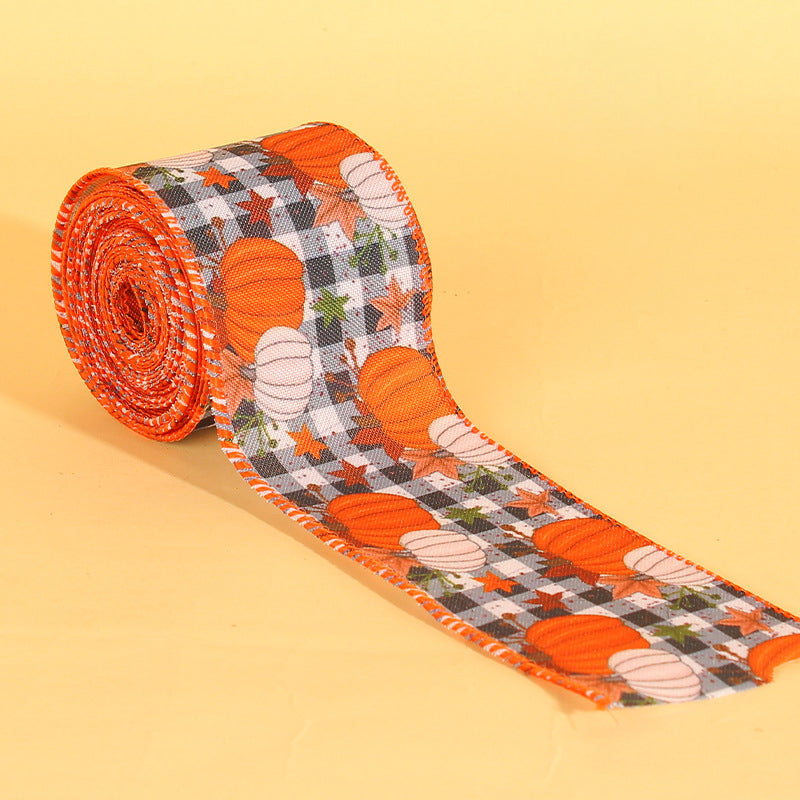 Pumpkin Print Ribbon