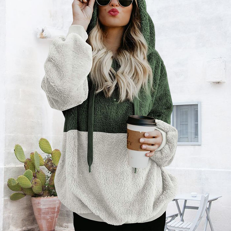 Panelled Hooded Sweater