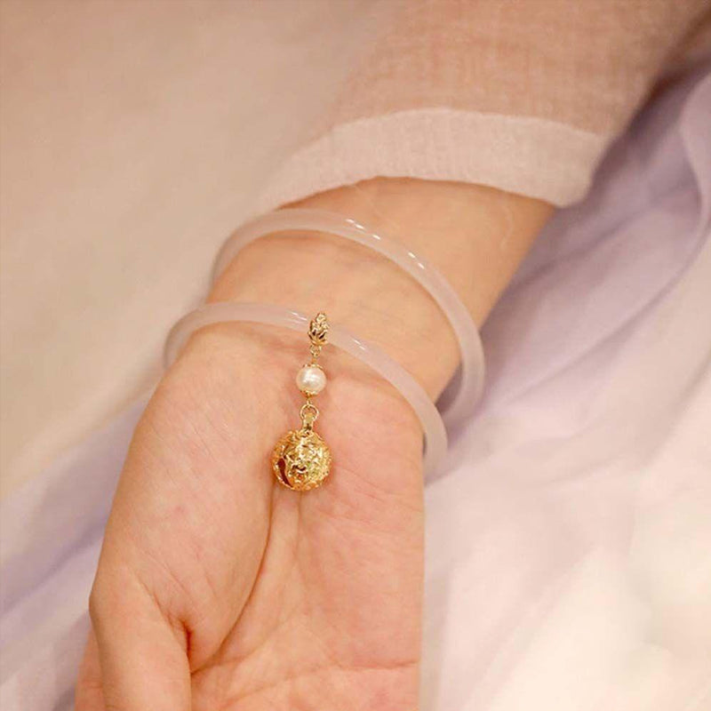 Ancient style bell and jade bracelet