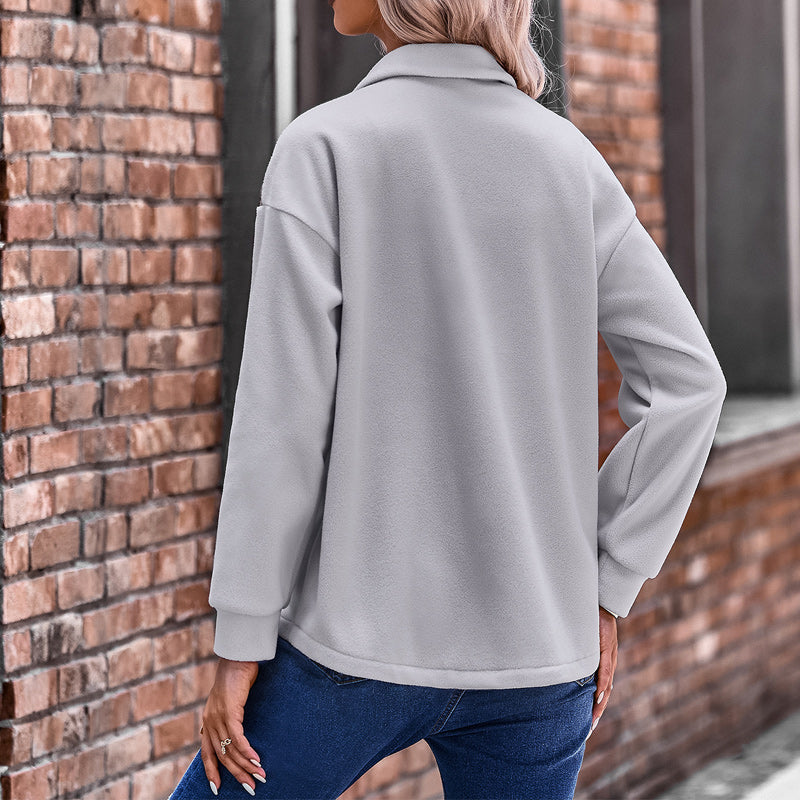 Paneled Contrast Loose Jacket
