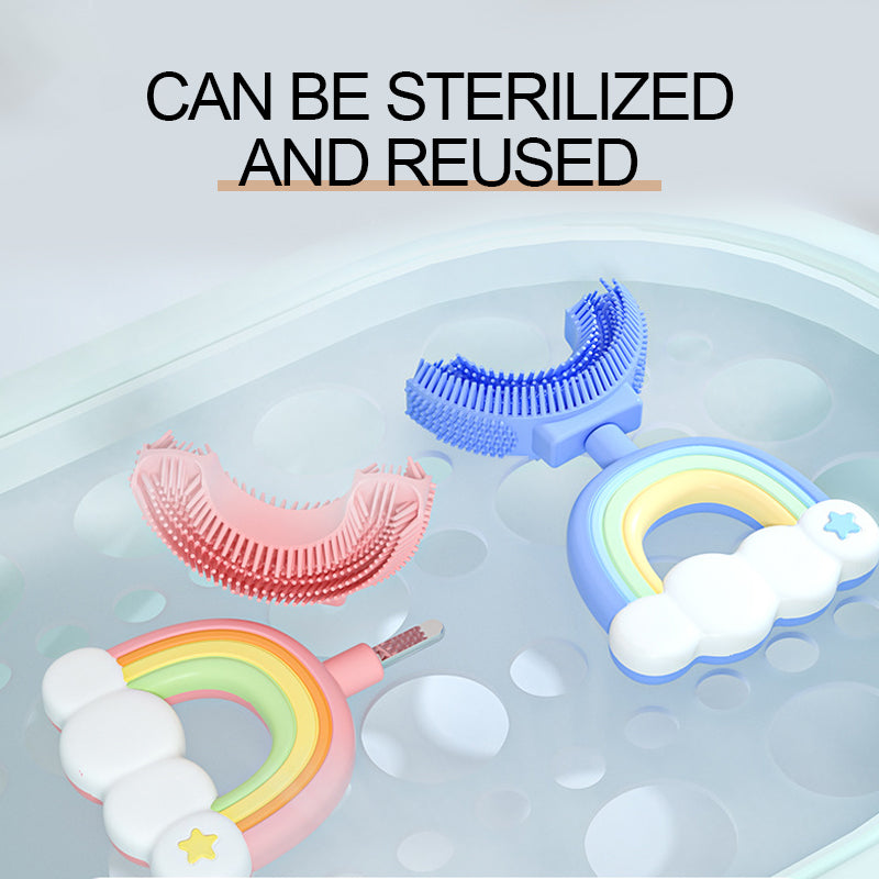 Kids Rainbow U-shaped Toothbrush