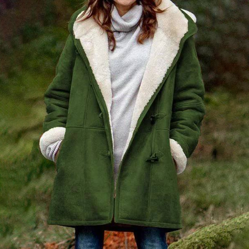 Women's Suede Lamb Wool Coat