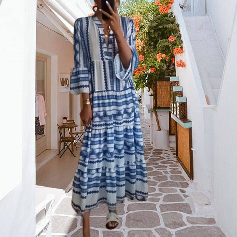 Geometric Boho Dress