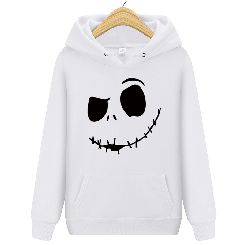 Men's Halloween Smiley Print Hoodie