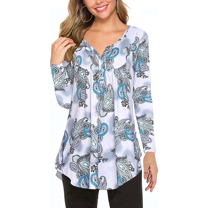 Women's Autumn Printed Long Sleeve T-Shirt