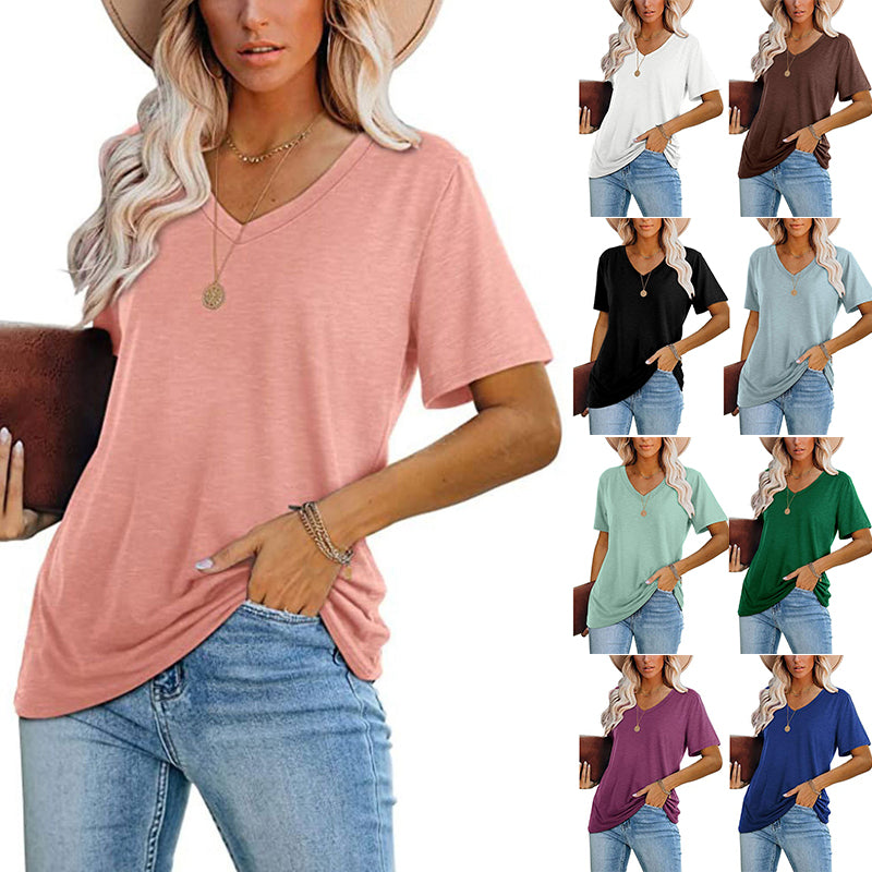 Multicolor V-Neck T-Shirt