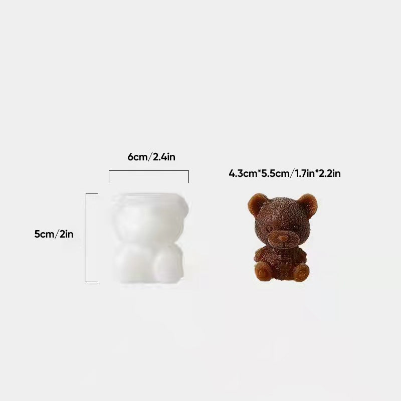 3D Teddy Bear Ice Cube Maker