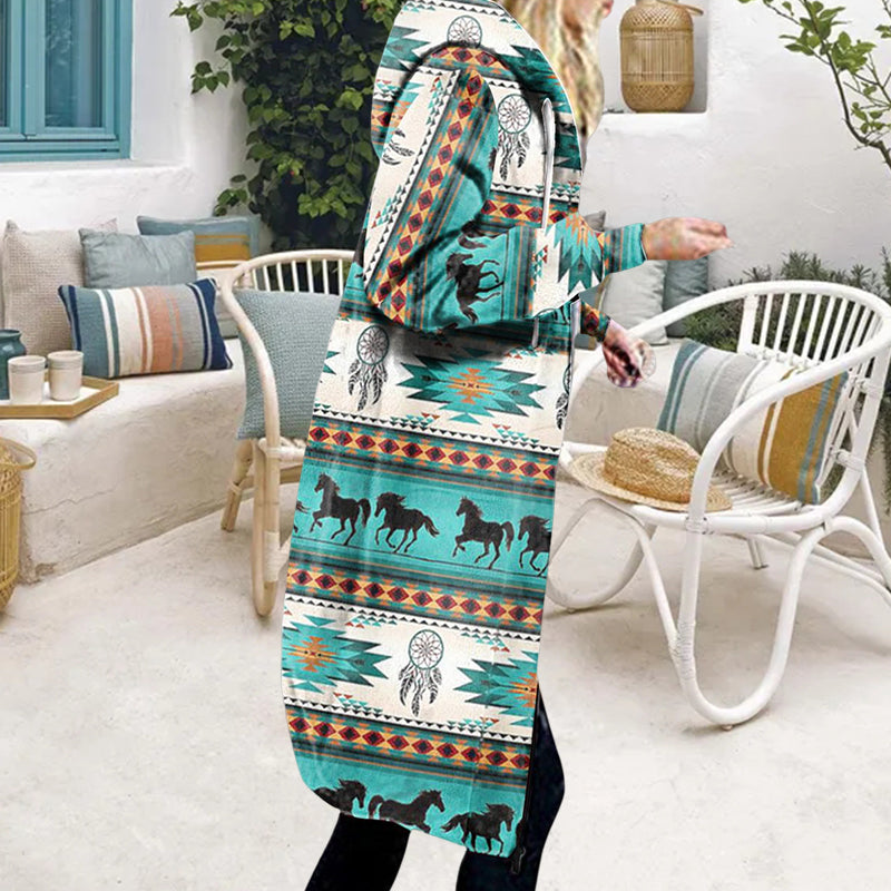 Printed Hooded Jacket