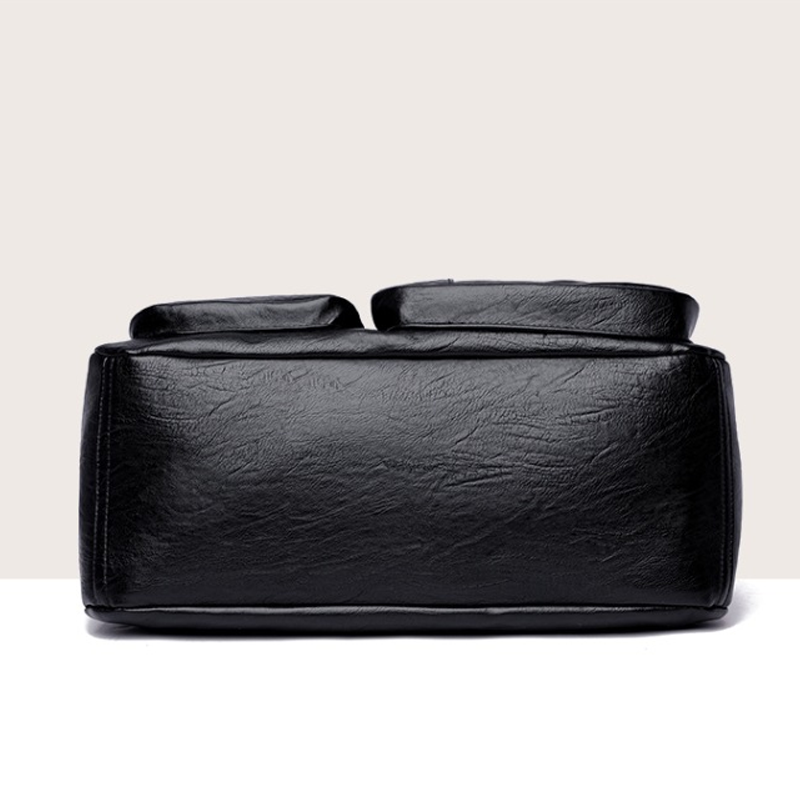 Multi-pocket fashion PU travel bag