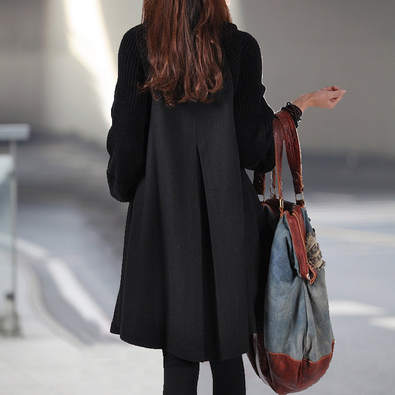 Oversized High Neck Bucket Coat