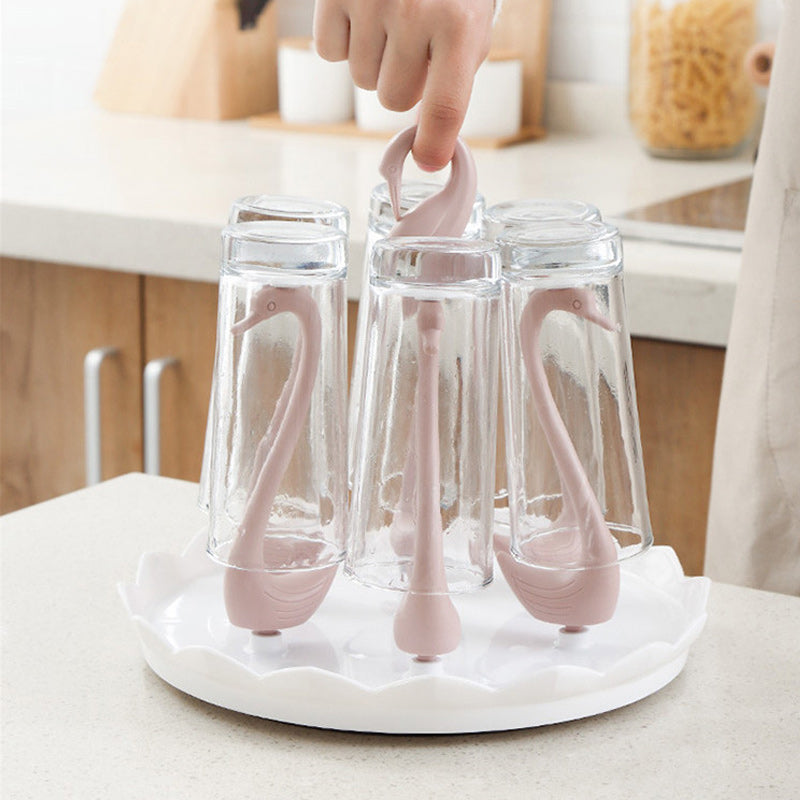 Creative Multifunctional Rotatable Swan Drain Cup Holder