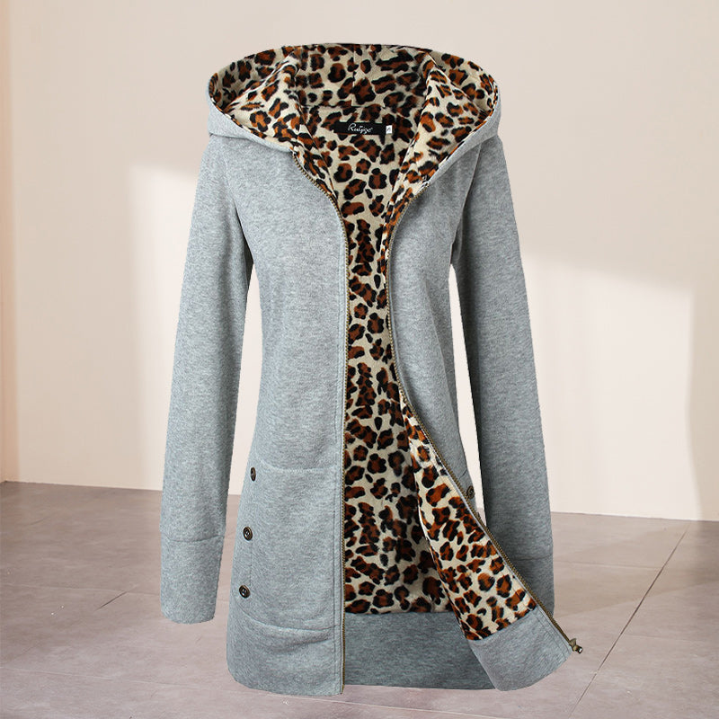 Thickened Leopard Print Coat