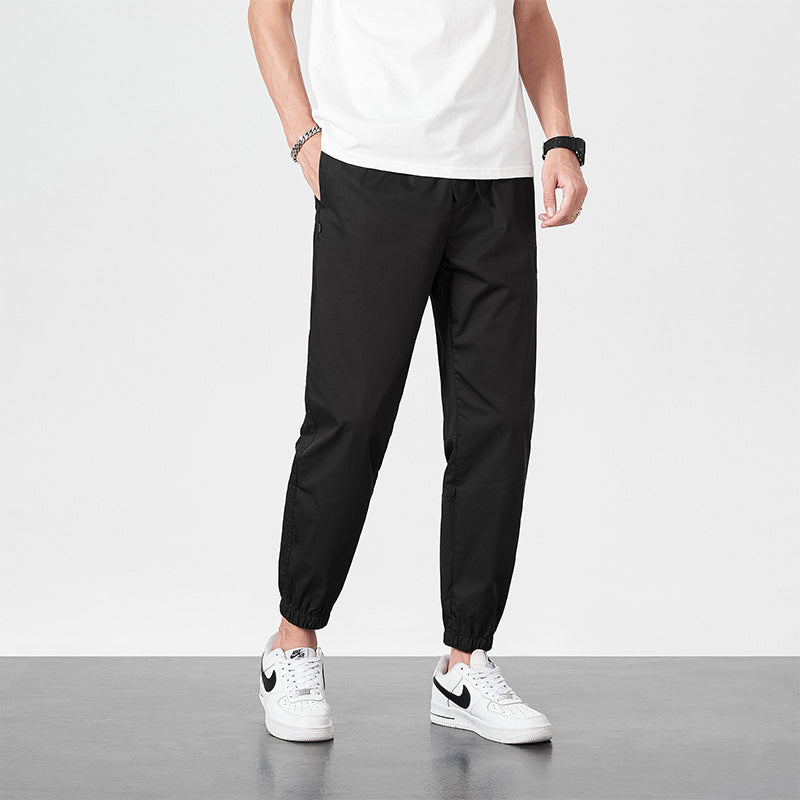 Summer Loose Ice Silk Sweatpants