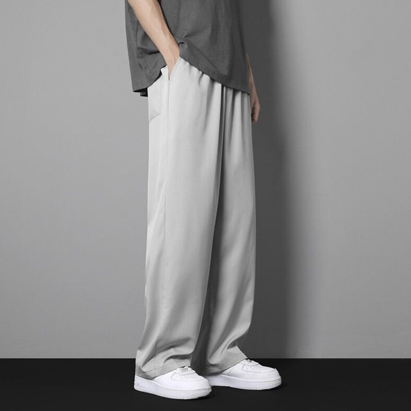 Men's Long Ice Silk Pants