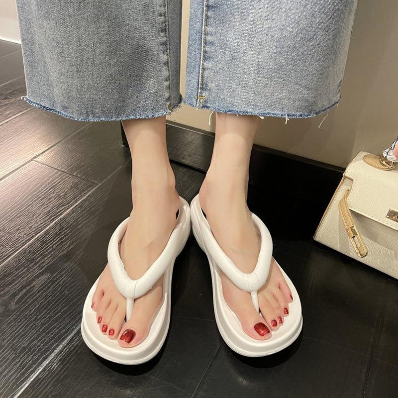 Thick Bottom Wedge Flip-Flops