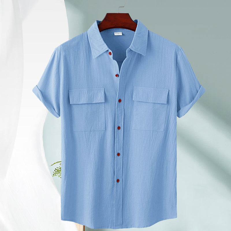 Men's Linen Short Sleeve Shirt