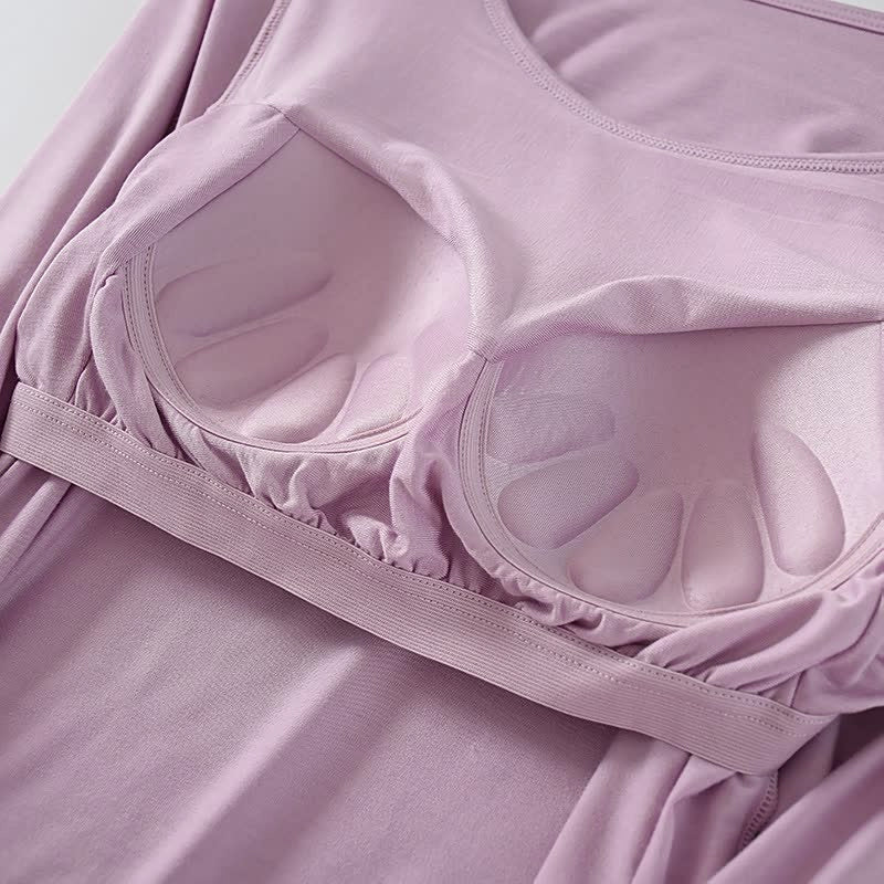 Women's Long Sleeve T-Shirt With Chest Pad