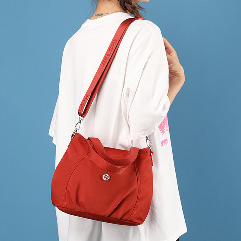 Women's Crossbody Lightweight Multi-Pocket Zipper Pocket Nylon Shoulder Bag
