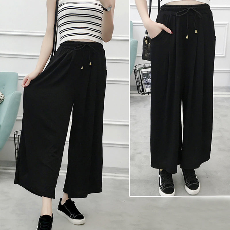 Women's Cropped Wide Leg Pants