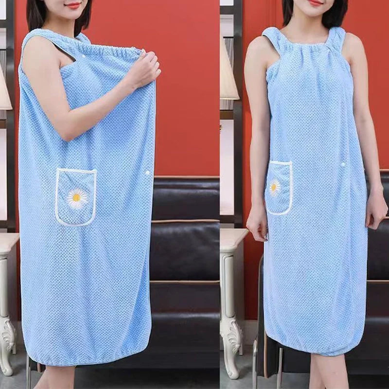 Quick Dry Absorb Water Wearable Bath Towel