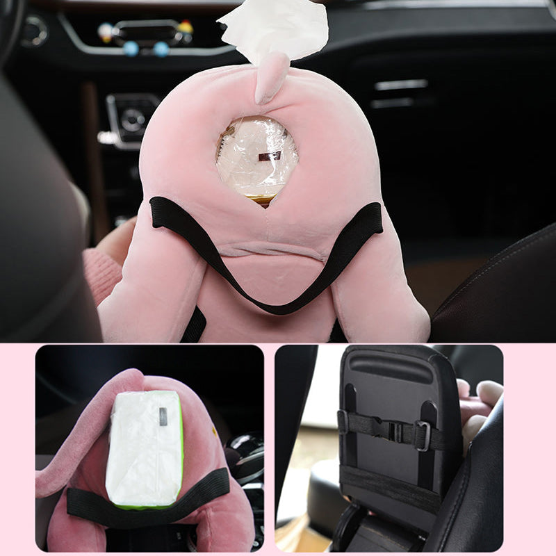 Vehicle Tissue Box Trash Can