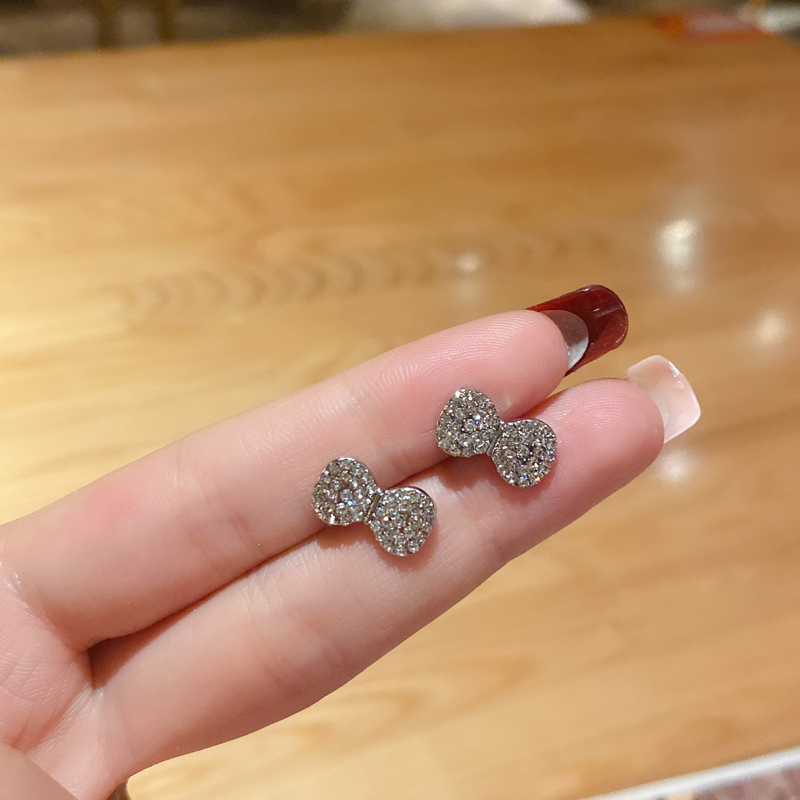 Bow Full Diamond Earrings