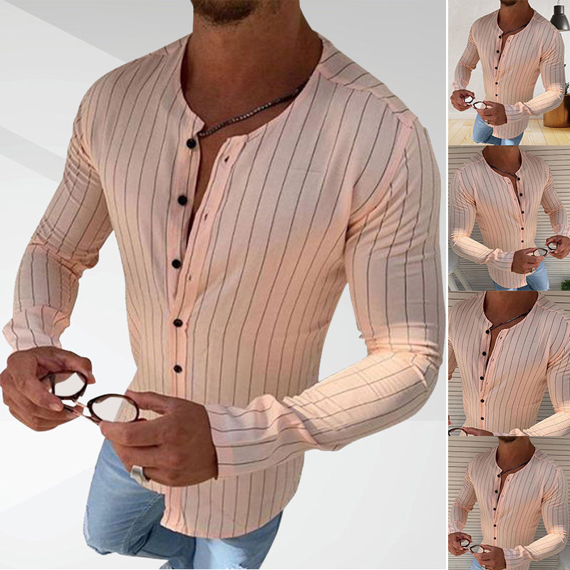 Crew Neck Striped Shirt
