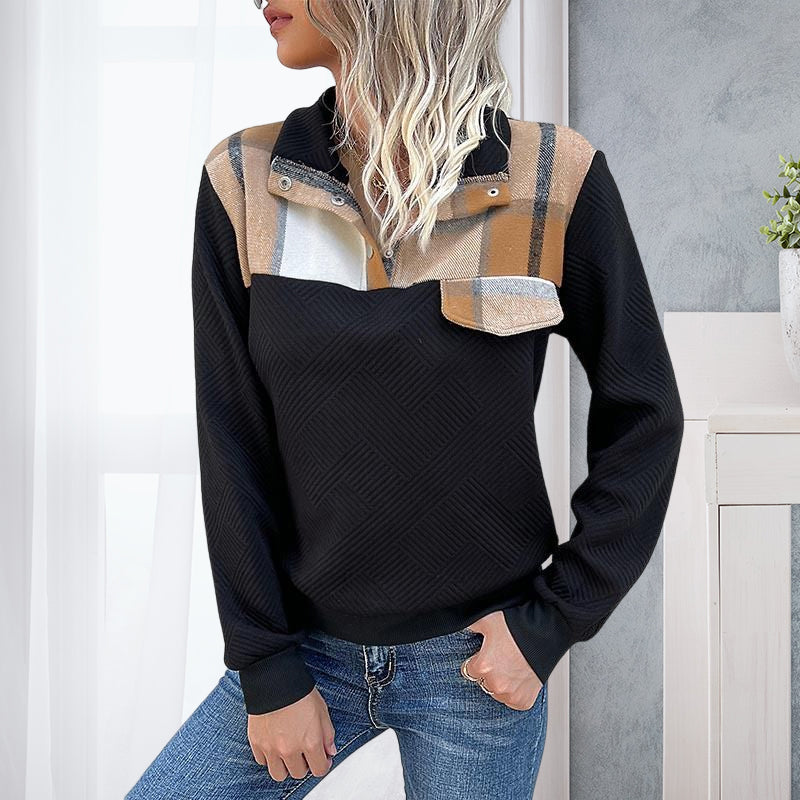 Retro Patchwork Pullover