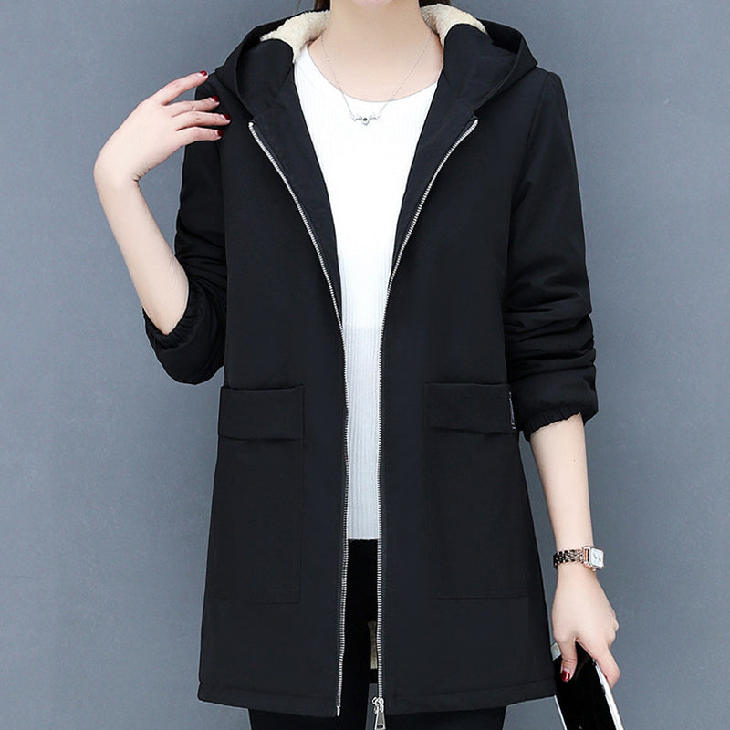 Fleece Solid Color Coat