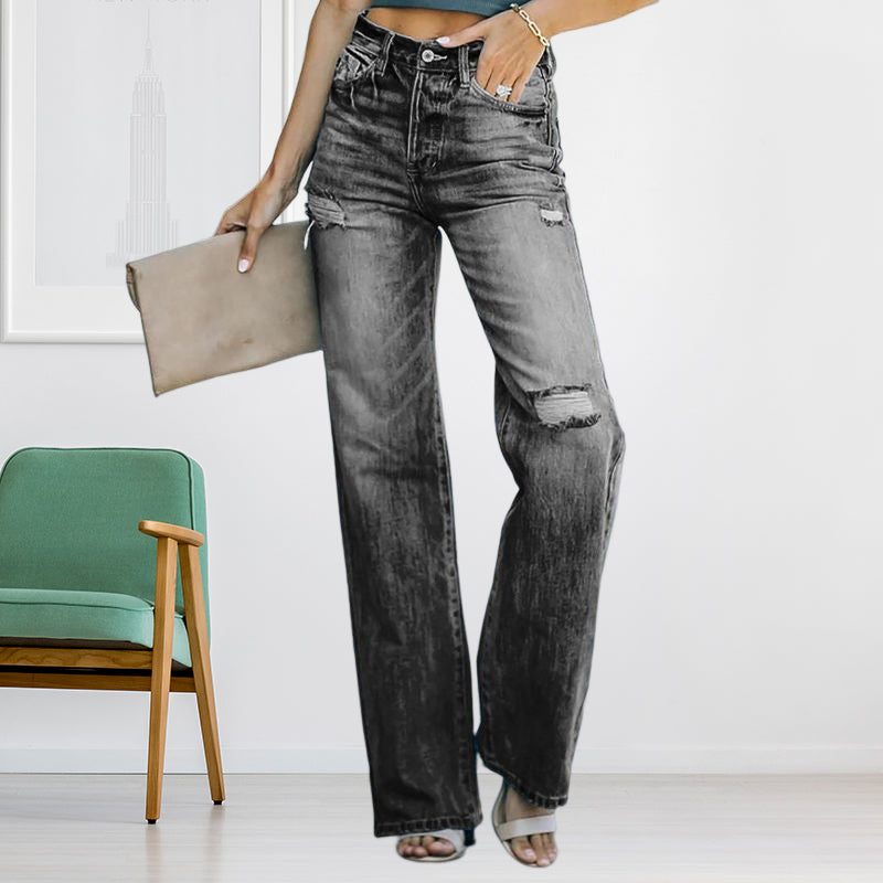 Casual Wide Leg Jeans For Women