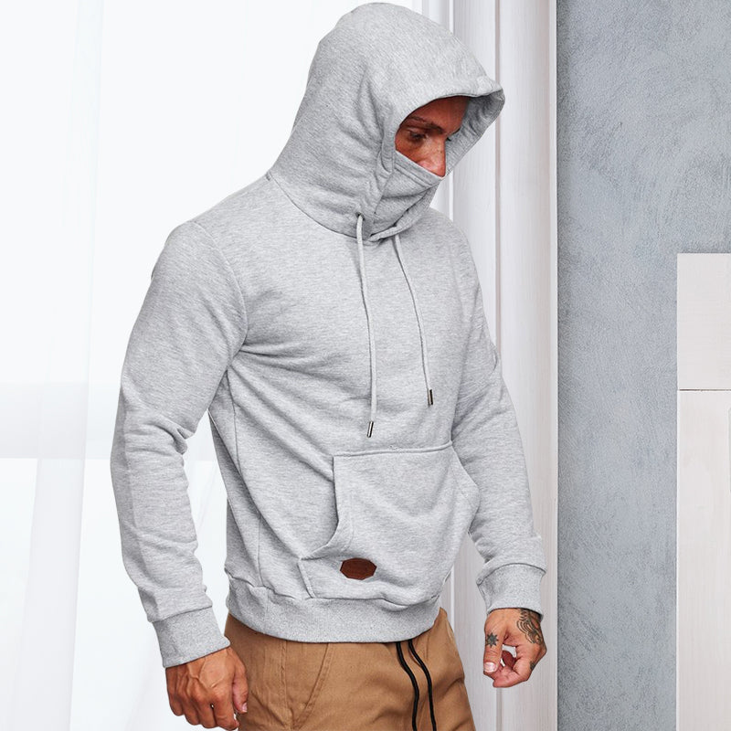 Men's Face Cover Long Sleeve Hooded