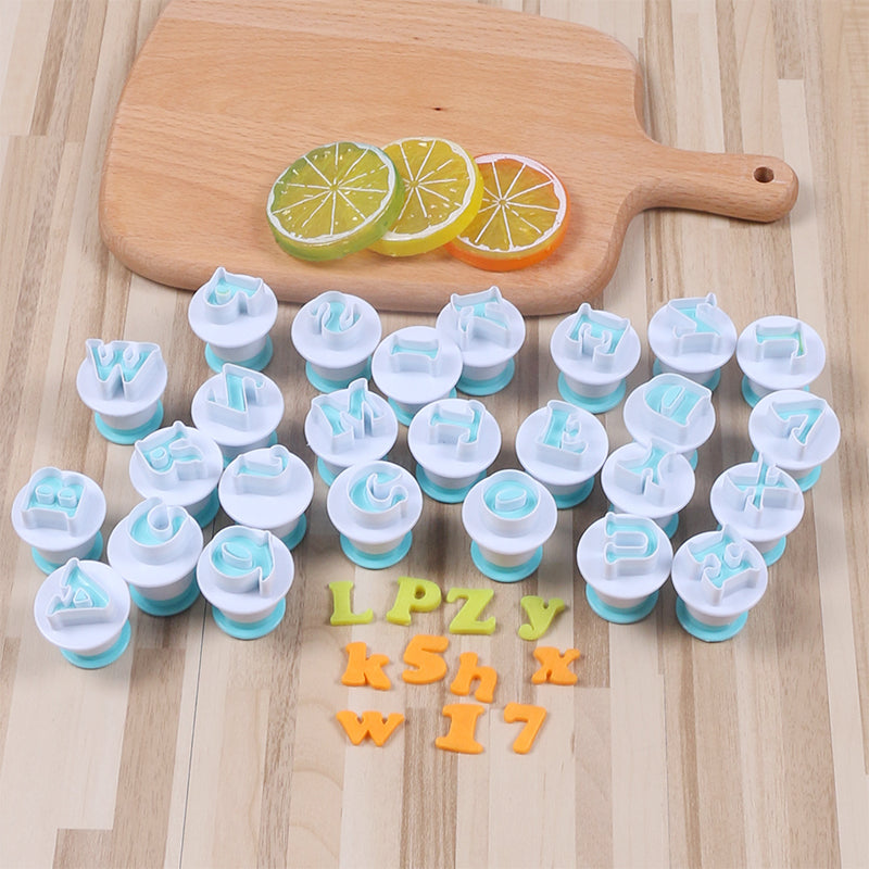 Alphabet Fondant Plunger Cutter