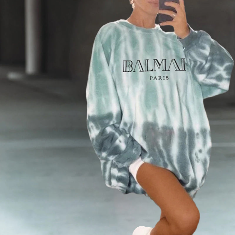 Women's Tie Dye Print Sweatshirt