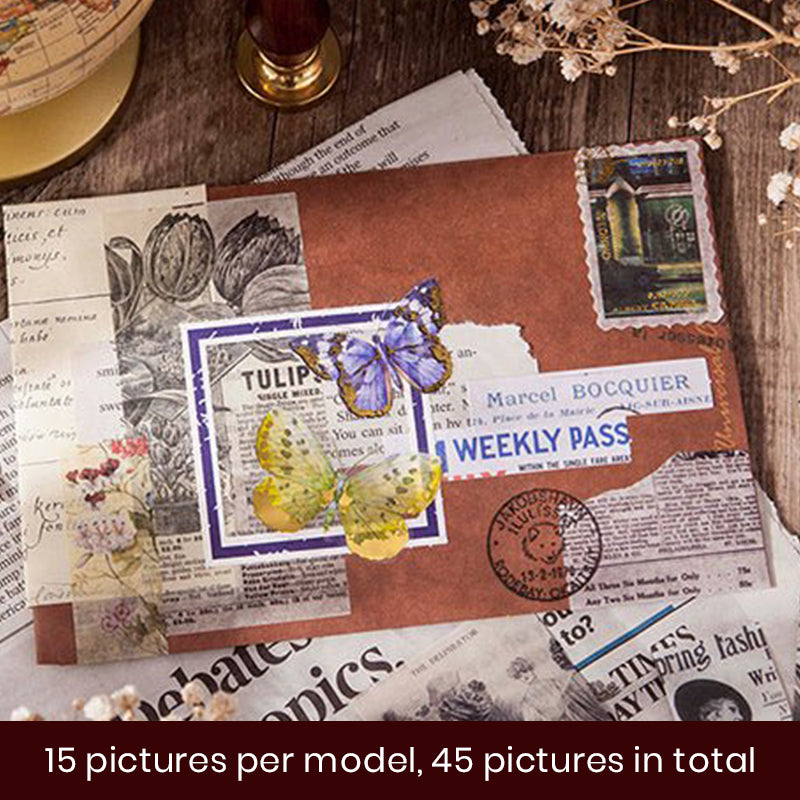 Years Trace Retro Stickers Set