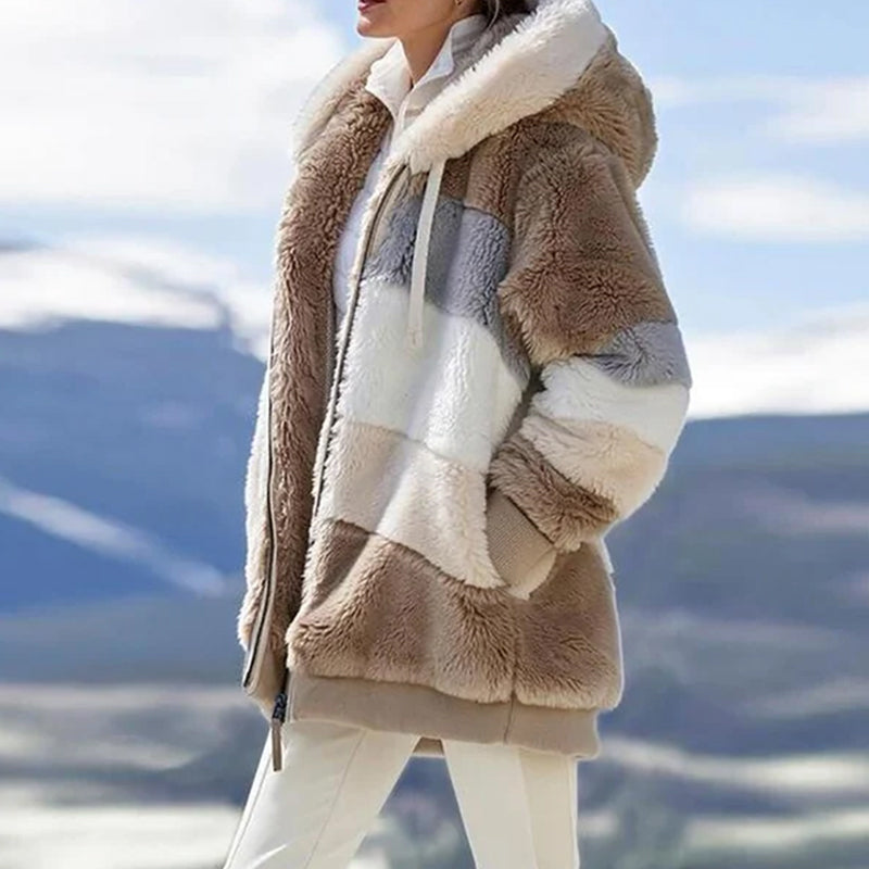 Plush Cropped Fashion Jacket