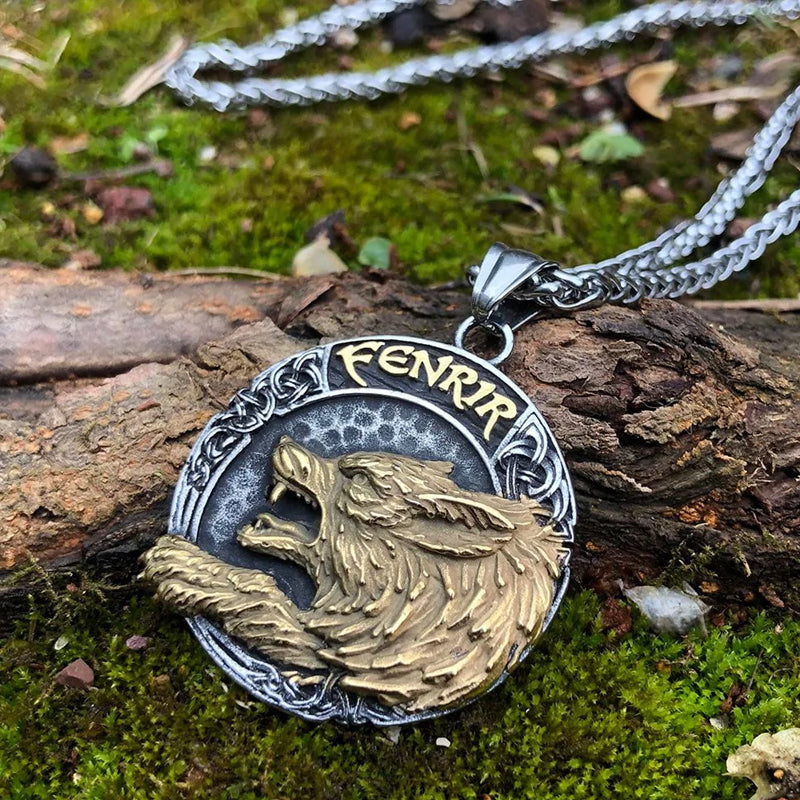 Vikings Wolf Fenrir StainlessStell Necklace