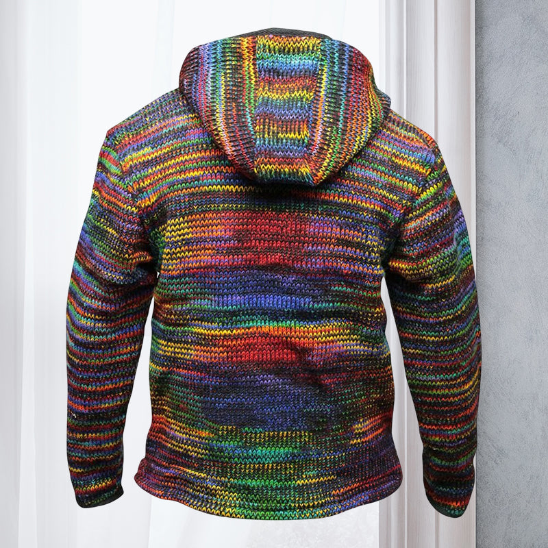 Warm Hooded Sweater Jacket