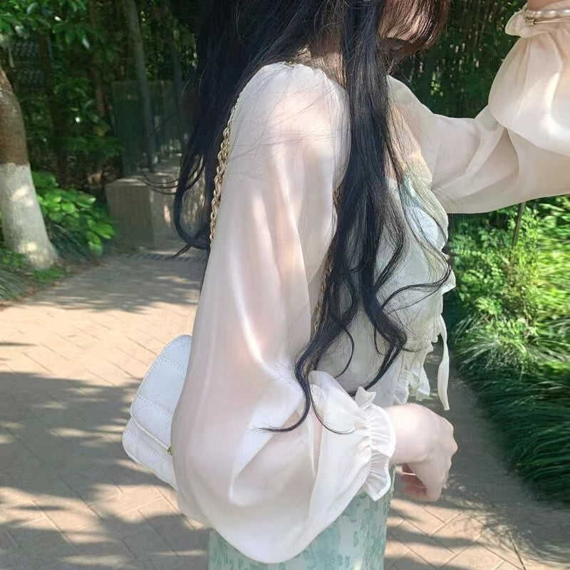 Oversized Clear Bow Tie Shawl