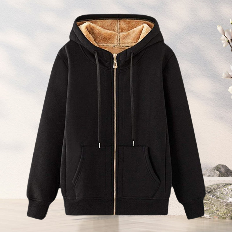 Hooded Zipped Fleece Jacket