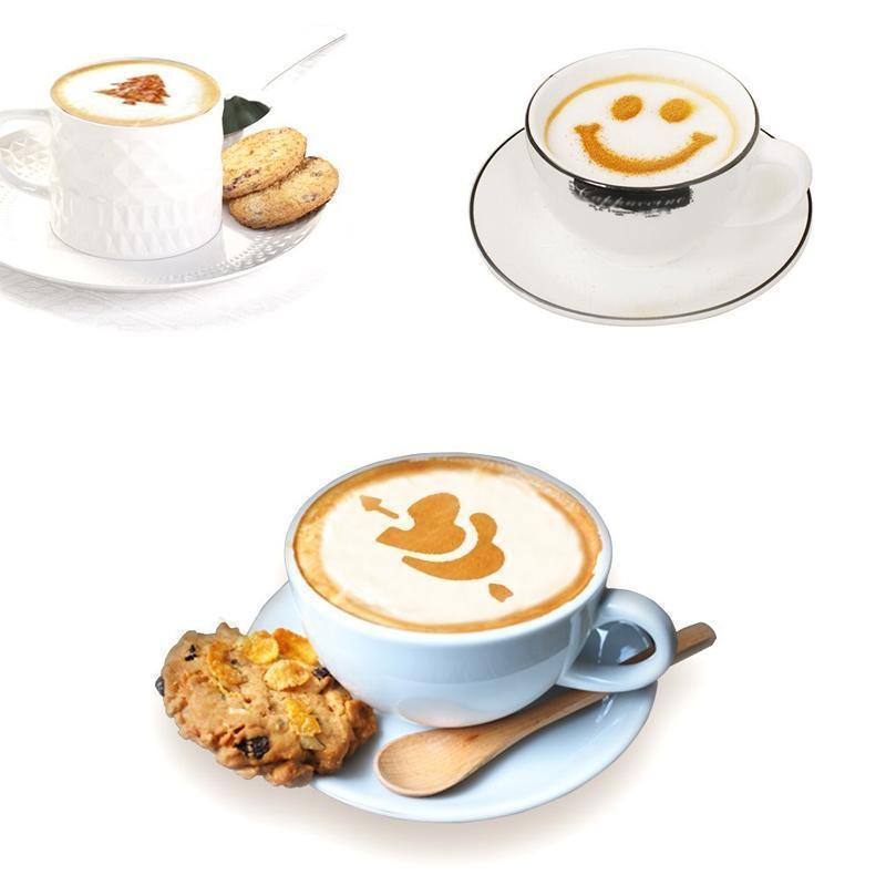 Plastic Latte Art Mold, Luxury Coffee Printing Model