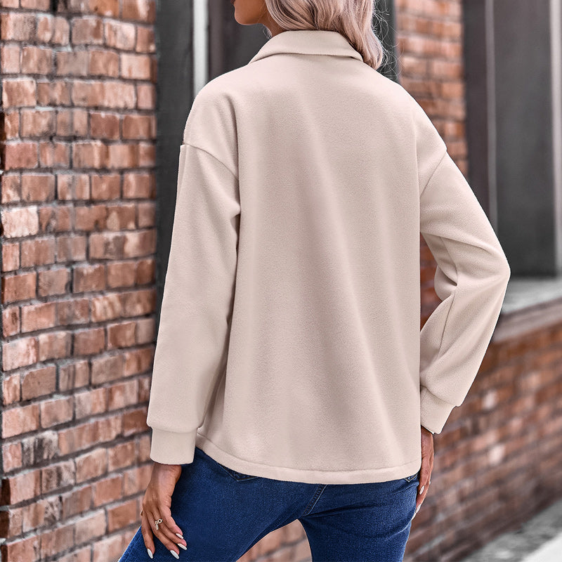 Paneled Contrast Loose Jacket