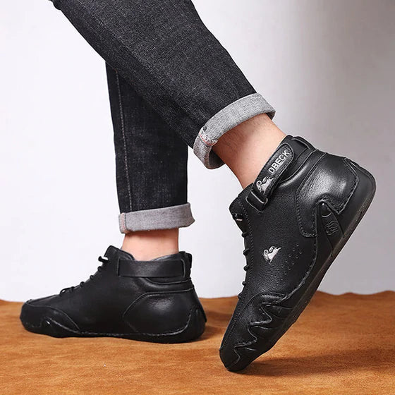 Fashionable Monochromatic Martin Boots