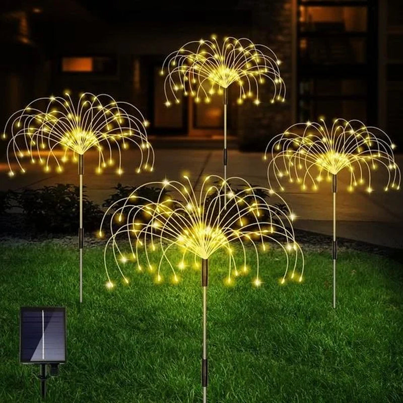 Waterproof  Solar Garden Fireworks Lamp