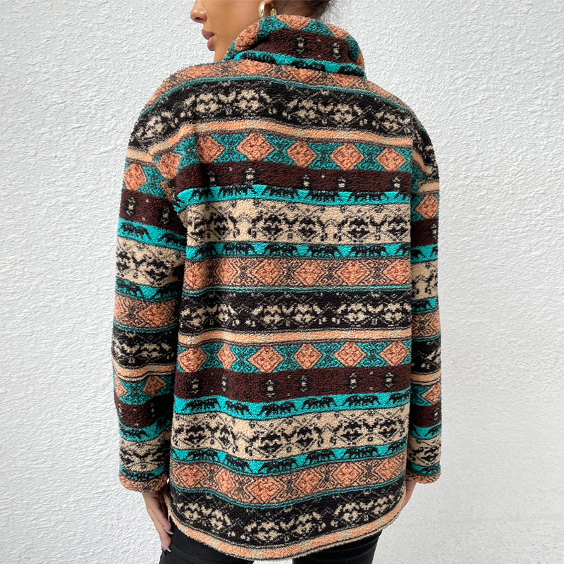 Turtleneck Zip Sweatshirt
