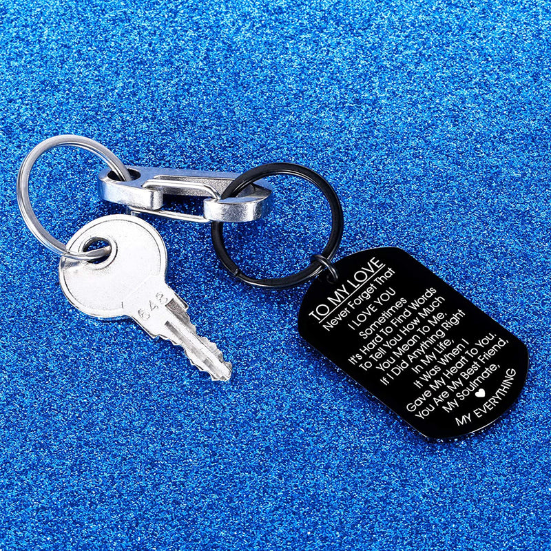 To My Love Keychain