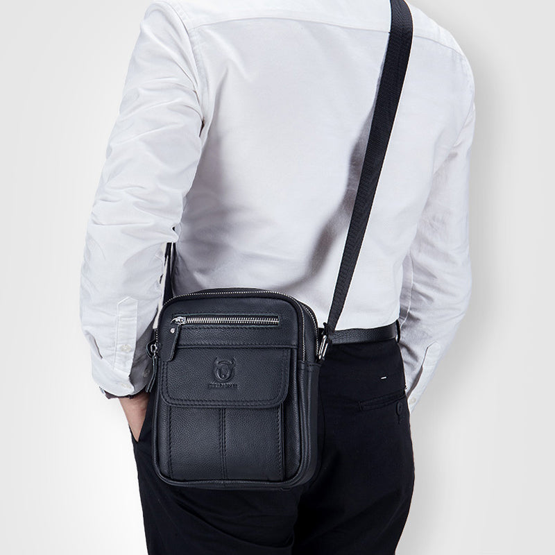 PU Leather Crossbody Bag for Men